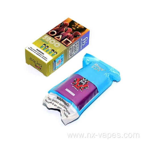 0%nic RandM Squid Box 5200puffs Vape